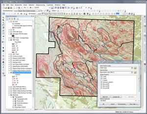 Surface information being added to the Walker Valley ORV map.