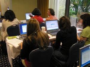 hands-on session in progress