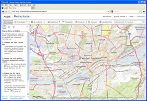 The localized map viewer user interface provides instructions and menu links in the localized languages.