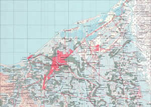 map of Banda Aceh before the tsunami hit