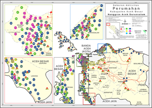 map of relief work after the tsunami