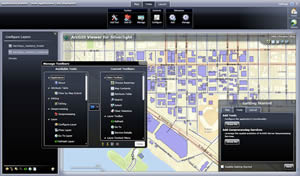The application builder for ArcGIS Viewer for Silverlight.