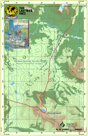 This map shows Karukinka Natural Park in Chile.