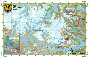 The route of the Patagonian Expedition Race.