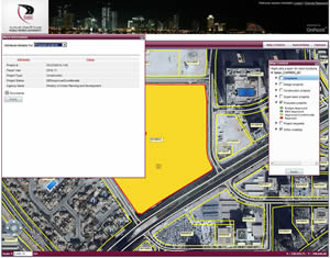 This map view shows proposed projects with attribute details.
