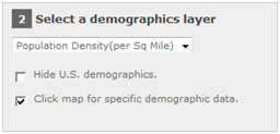 Selecting the data to show on your map