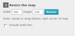 Resizing your map