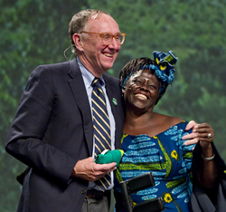 Jack Dangermond and Wangari Maathai
