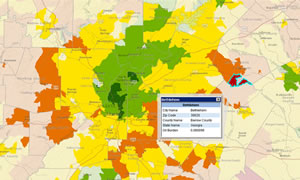 Commuters in Bethlehem, Georgia, spend more than 8% of their disposable income on gas.