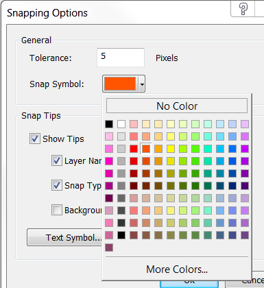 Choose a Snap Symbol color.
