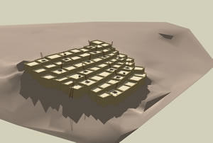 a 3D reconstruction of an Hopi village