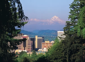 Portland beat Seattle in the CNN Travel 'City Smackdown.' Mount Hood is in the background. Photo courtesy of Portland Travel.