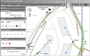 Holy Cross Energy's mapping application shows where lights were added in an area.