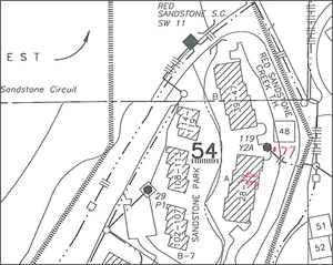 One of the utility's old paper maps shows the same area, with streetlights noticeably missing.