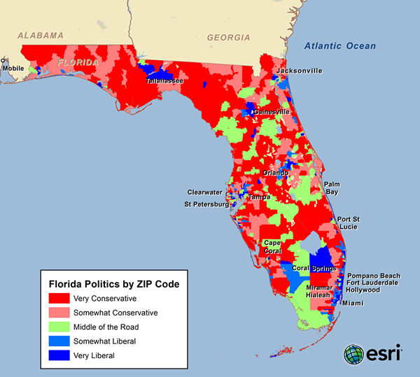 Florida Politics by ZIP Code