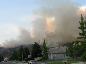 photo of the fire