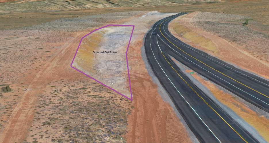 Analiza zobrazowań z dronów ilustrująca, jak Departament Transportu stanu Utah analizuje wykopy i nasypy za pomocą rozwiązania Site Scan for ArcGIS